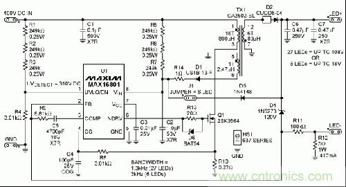 LED驅動器參考設計原理圖