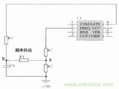 對(duì)于采用單顆鏡像電阻設(shè)定頻率，比如IR1150