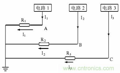 圖 17 并聯(lián)單點(diǎn)接地