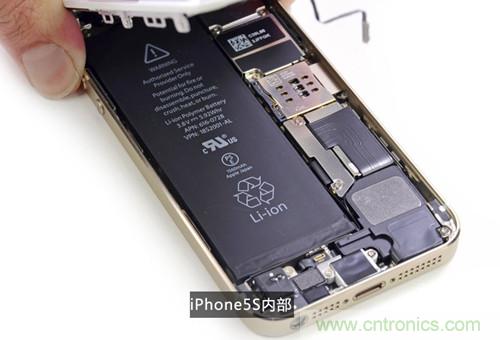 土豪金iPhone 5S拆解：內(nèi)部結(jié)構(gòu)升級(jí)，維修難度增加