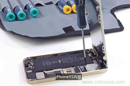 土豪金iPhone 5S拆解：內(nèi)部結(jié)構(gòu)升級(jí)，維修難度增加