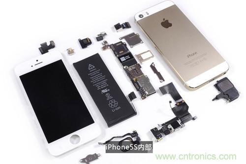 土豪金iPhone 5S拆解：內(nèi)部結(jié)構(gòu)升級(jí)，維修難度增加