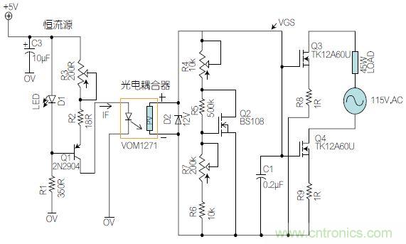 圖1：基于有源器件的線性區(qū)域進行功率控制。