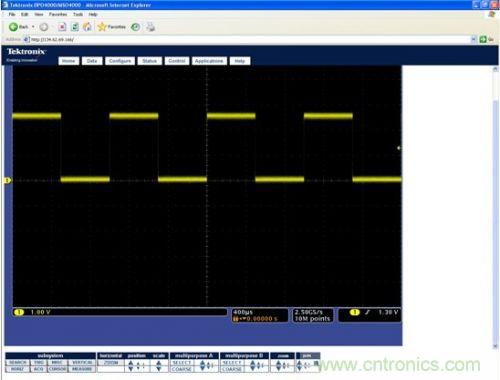 網(wǎng)絡(luò)驅(qū)動示波器可通過瀏覽器遠(yuǎn)程訪問