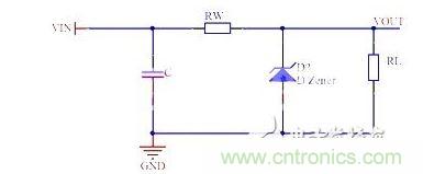 最簡單的 穩(wěn)壓管電路設計方案