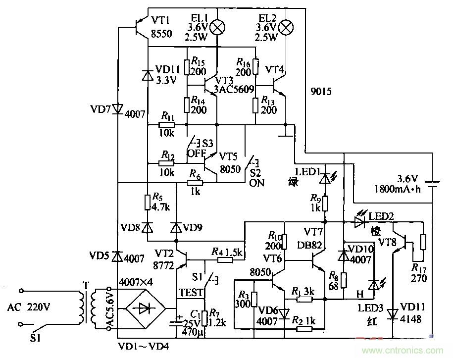 達人解析：生活中常見的消防應(yīng)急燈電路