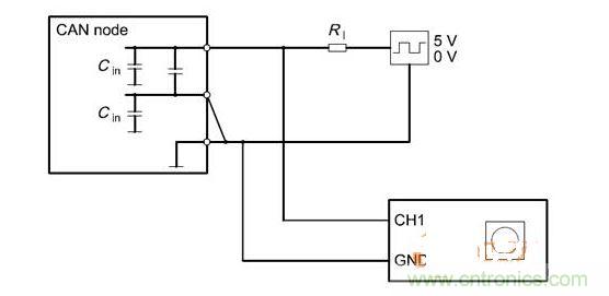  Cdiff測(cè)試原理（CANnode輸出線(xiàn)從上往下為CANH、CANL、GND）