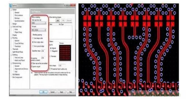 PCB 設(shè)計(jì)工具如果能夠控制共面波導(dǎo)和波導(dǎo)過(guò)孔的創(chuàng)建，將有助于顯著減少設(shè)計(jì)錯(cuò)誤和縮短設(shè)計(jì)時(shí)間。