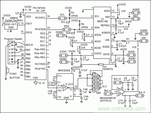 MAX1169 ADC與PIC微控制器的接口