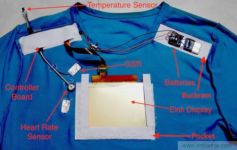 如何DIY一款能監(jiān)控個(gè)人情緒的電子T恤？