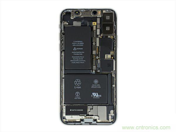 蘋果iPhone X iFixit拆解報告：雙層主板+雙單元電池