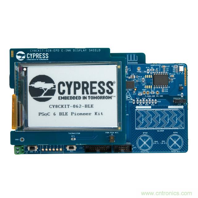 Cypress Semiconductor PSoC 6 BLE Pioneer 套件現(xiàn)已入庫 Digi-Key；客戶預(yù)訂訂單陸續(xù)發(fā)貨中