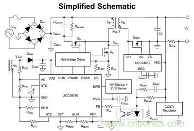 UCC28780自適應零電壓開關(guān)有源鉗位反激式控制器