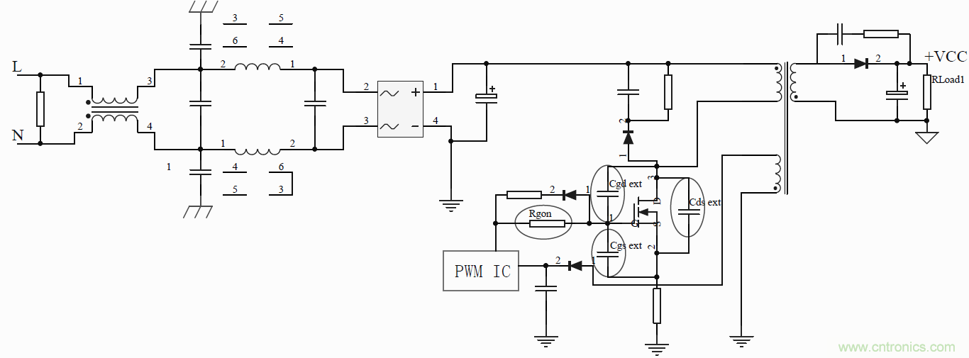 如何改善開關(guān)電源電路的EMI特性？