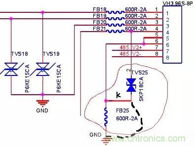 TVS-壓敏電阻 等保護(hù)類器件的布局問題