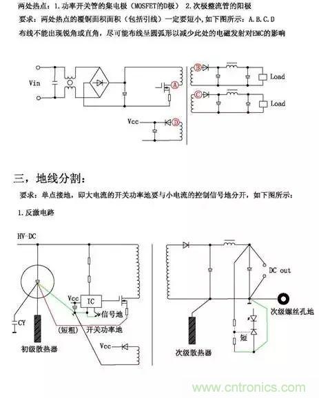 詳細(xì)圖文剖析電源PCB布板與EMC的關(guān)系