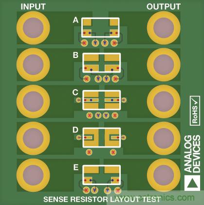 改進低值分流電阻的焊盤布局，優(yōu)化高電流檢測精度