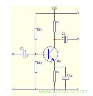 三極管偏置電路：電壓負反饋偏置電路