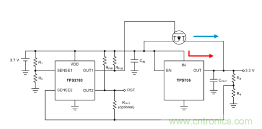 通過(guò)LDO、電壓監(jiān)控器和FET延長(zhǎng)電池壽命