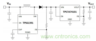 TPS61391升壓變換器，為電容麥克風(fēng)提供48V超低噪聲幻象電源