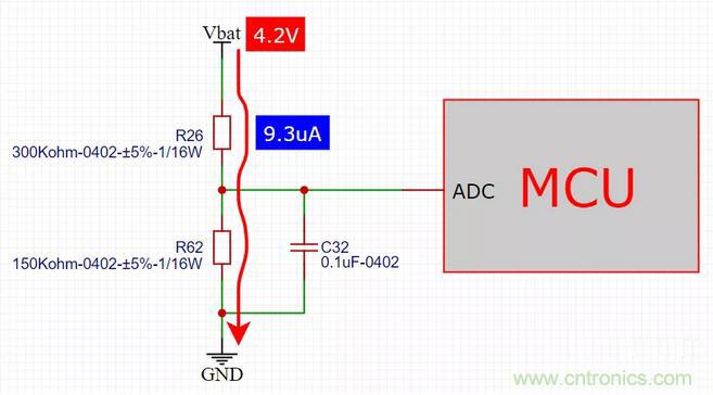 電池電壓偵測電路“踩坑”：分壓電阻的精度竟然是5%，不是1%