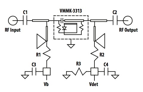 在 15 至 33 GHz 應用中使用 VMMK－3313