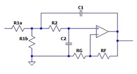 二階運(yùn)算放大器的低通、帶通和高通濾波器設(shè)計(jì)